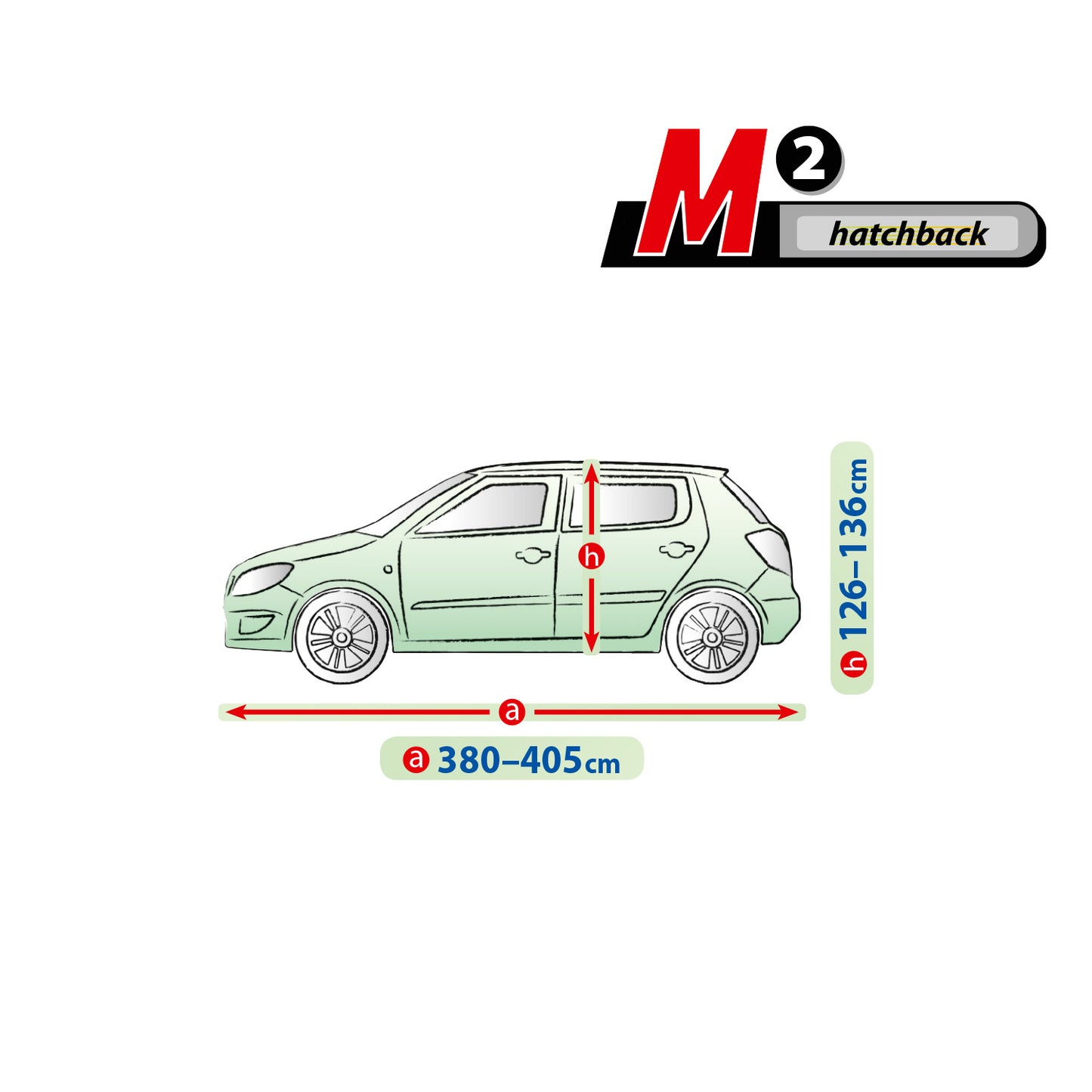 Покривало за кола Kegel Mobile размер M2 сиво за Hatchback/Хечбек 380-405 см