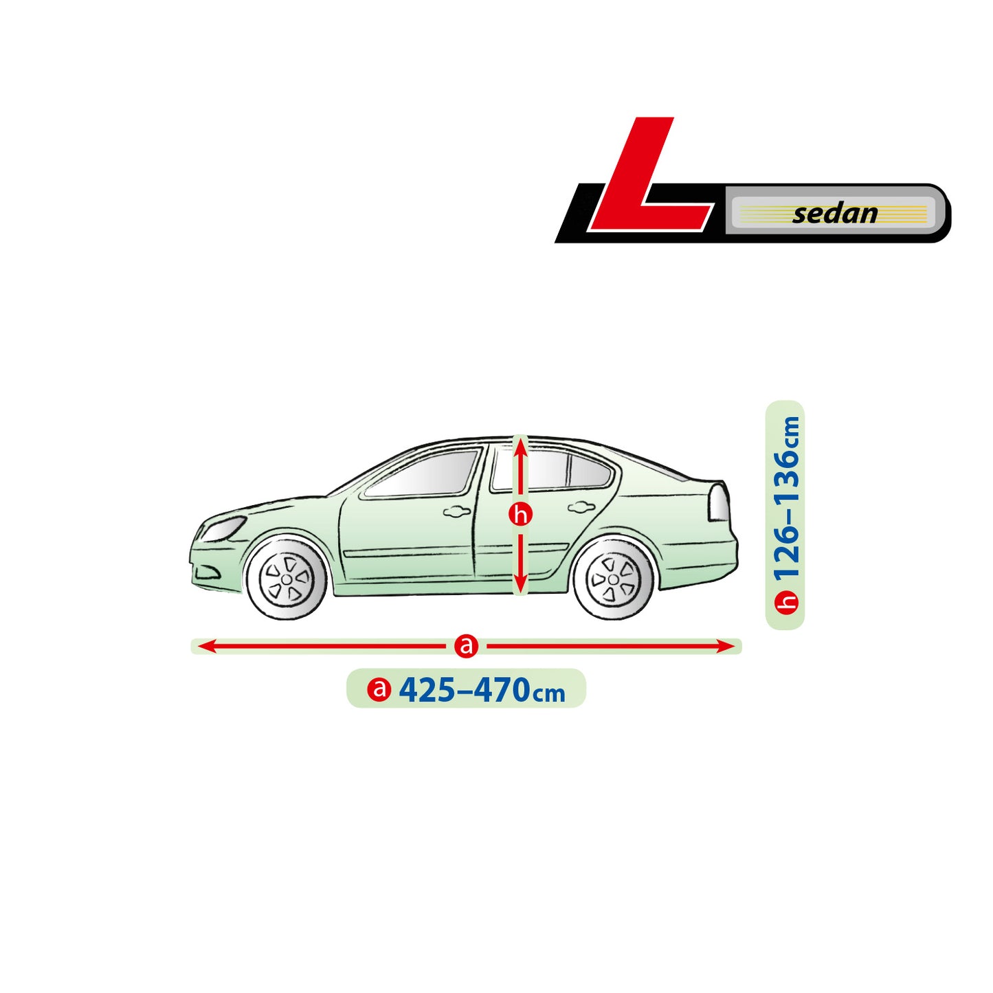 Покривало за кола Kegel Mobile размер L сиво за Sedan/Седан 425-470 см