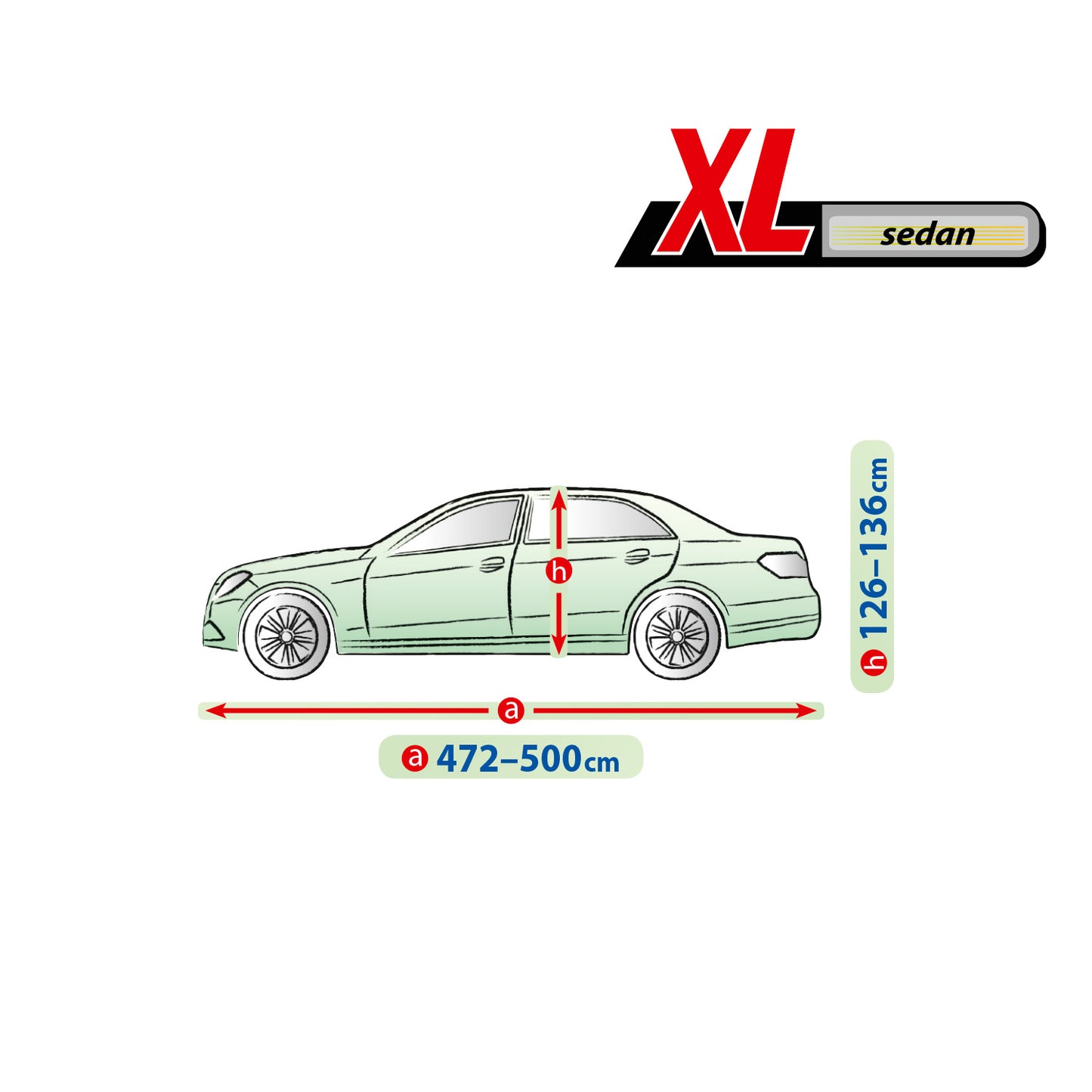 Покривало за кола Kegel Mobile размер XL сиво за Sedan/Седан 472-500 см