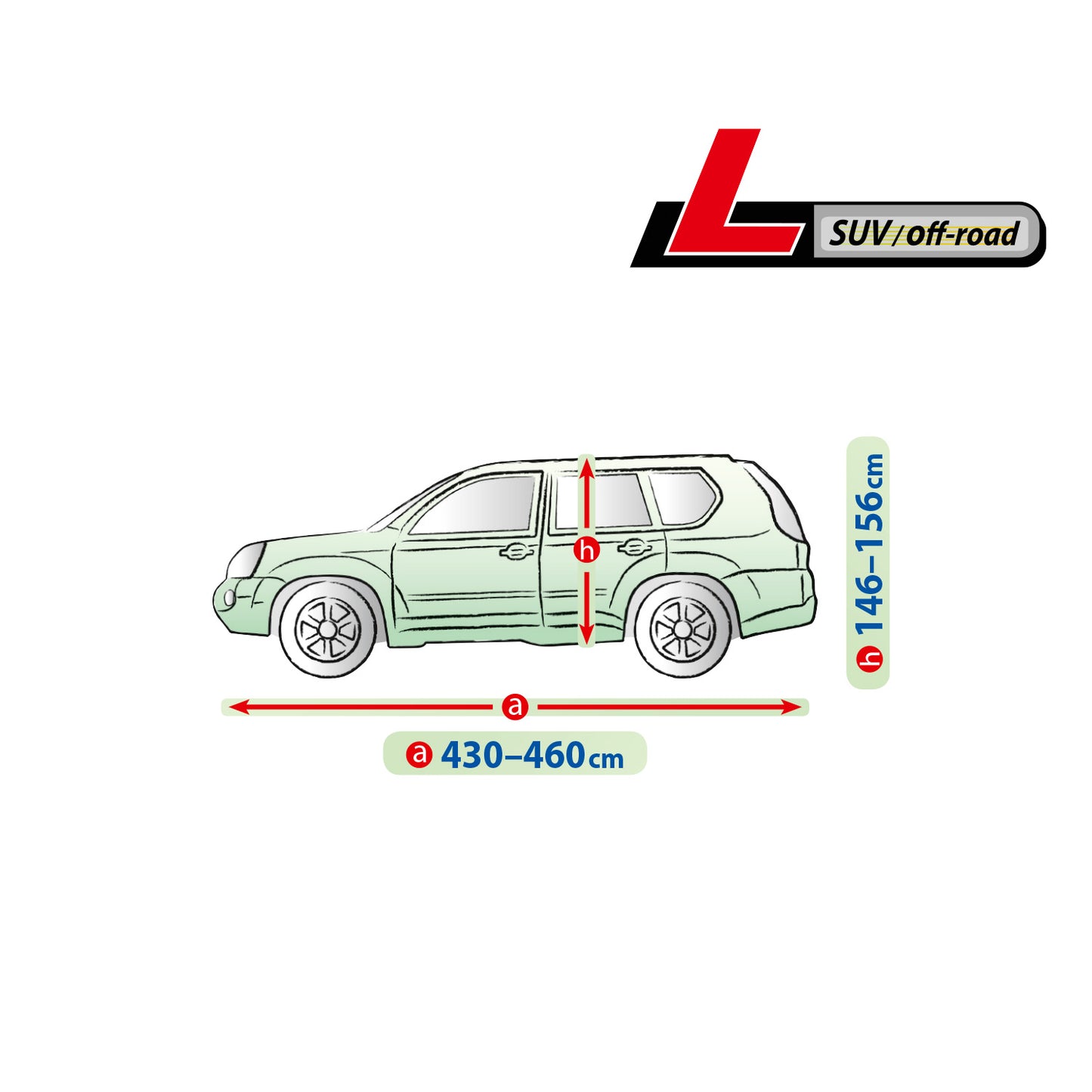 Покривало за кола Kegel Mobile размер L сиво за SUV/Джип 430-460 см