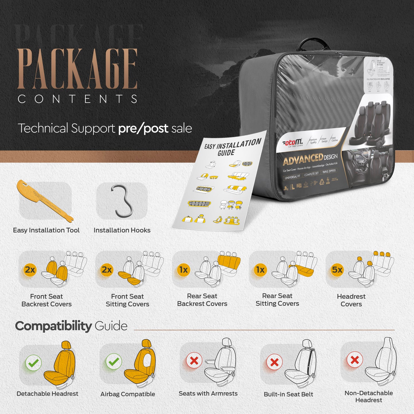 Комплект Луксозна Тапицерия Advanced – Алкантара, Черно, за Предни и Задни Седалки