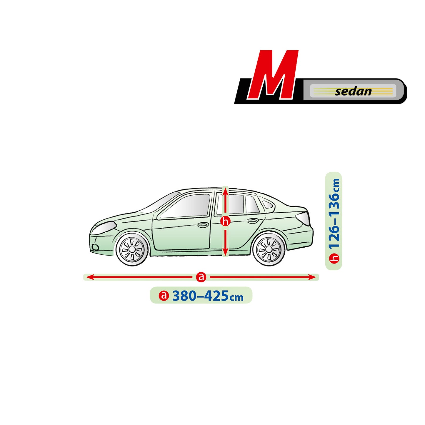 Покривало за кола Kegel Mobile размер M сиво за Sedan/Седан 380-425 см
