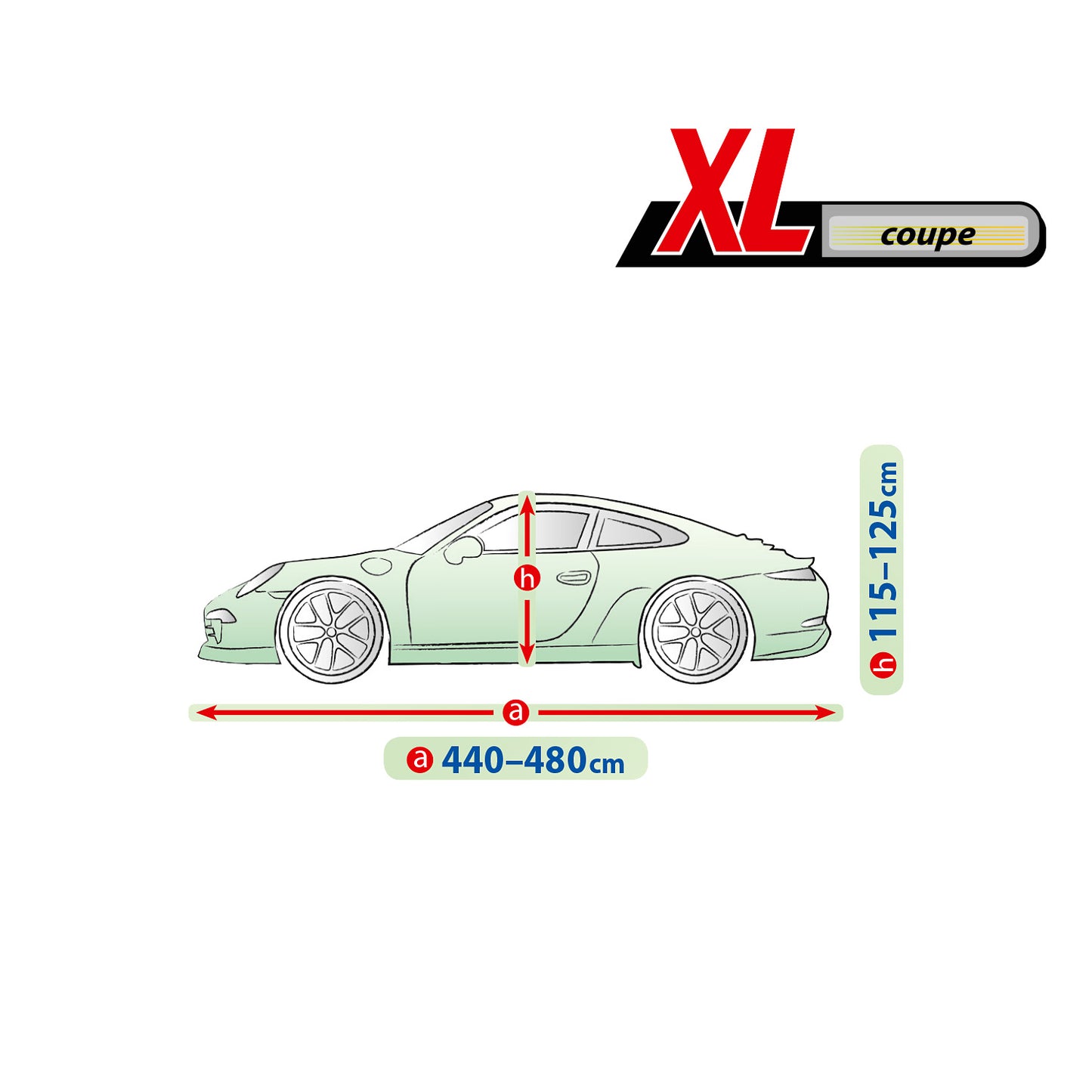 Покривало за кола Kegel Mobile размер XL сиво за Coupe/Купе 440-480 см
