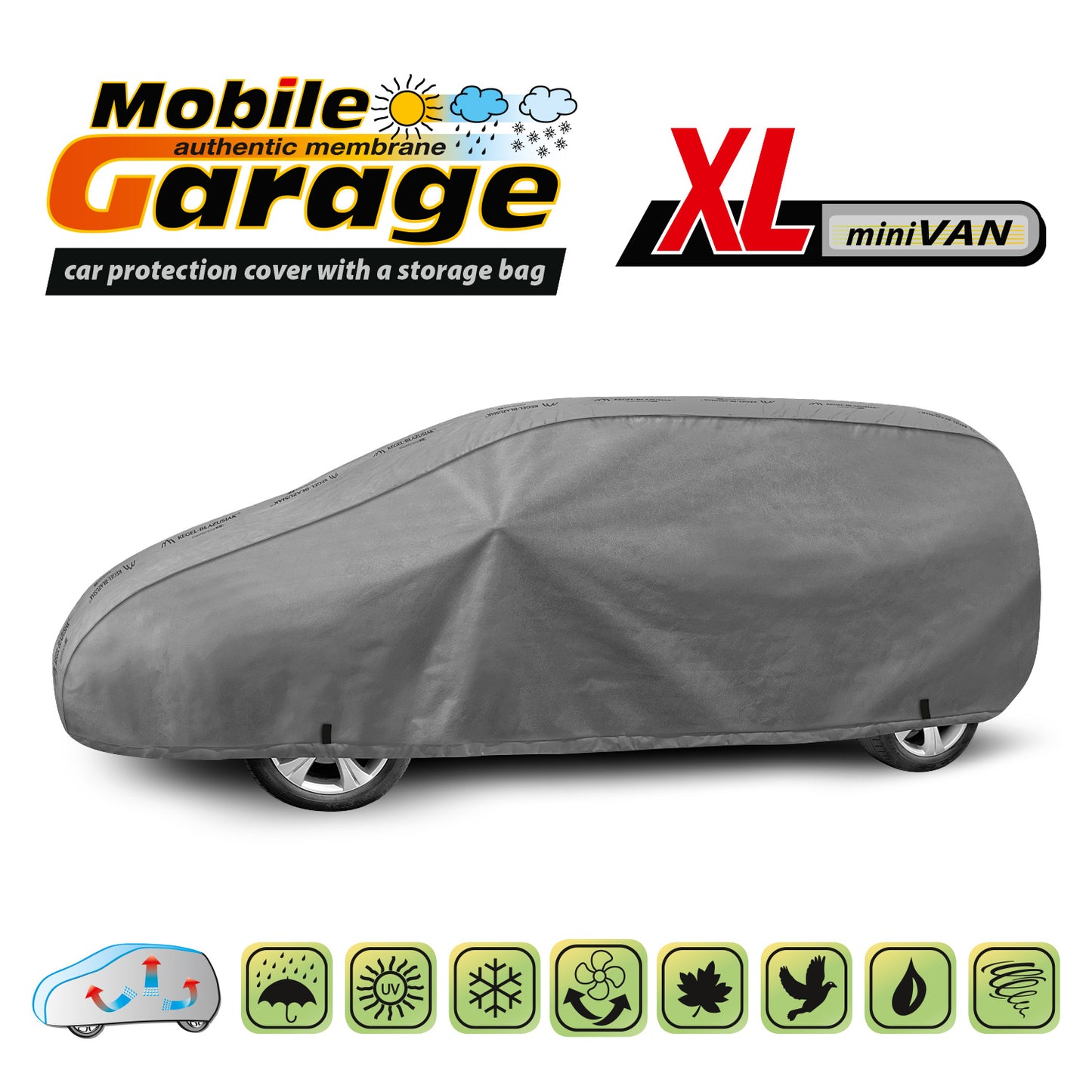 Покривало за кола Kegel Mobile размер XL сиво за Minivan/Миниван 450-485 см