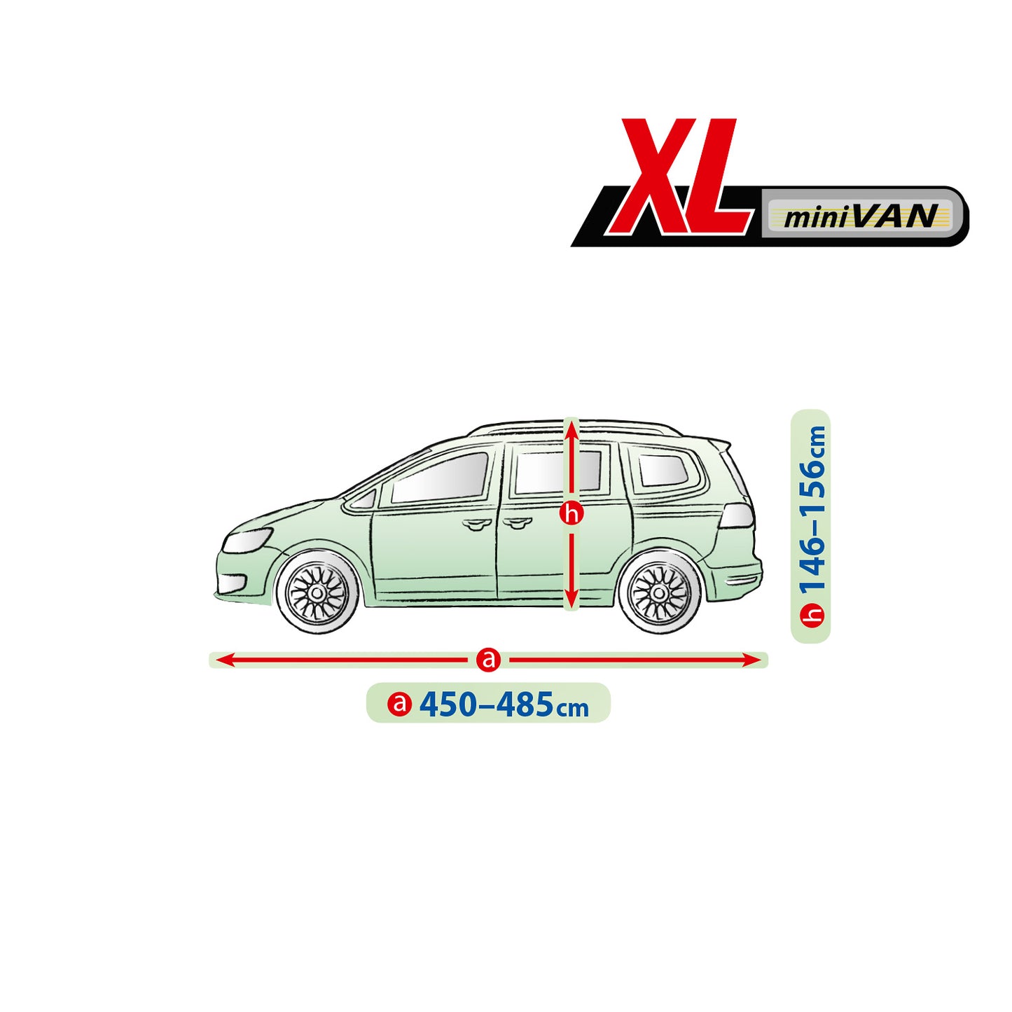 Покривало за кола Kegel Mobile размер XL сиво за Minivan/Миниван 450-485 см