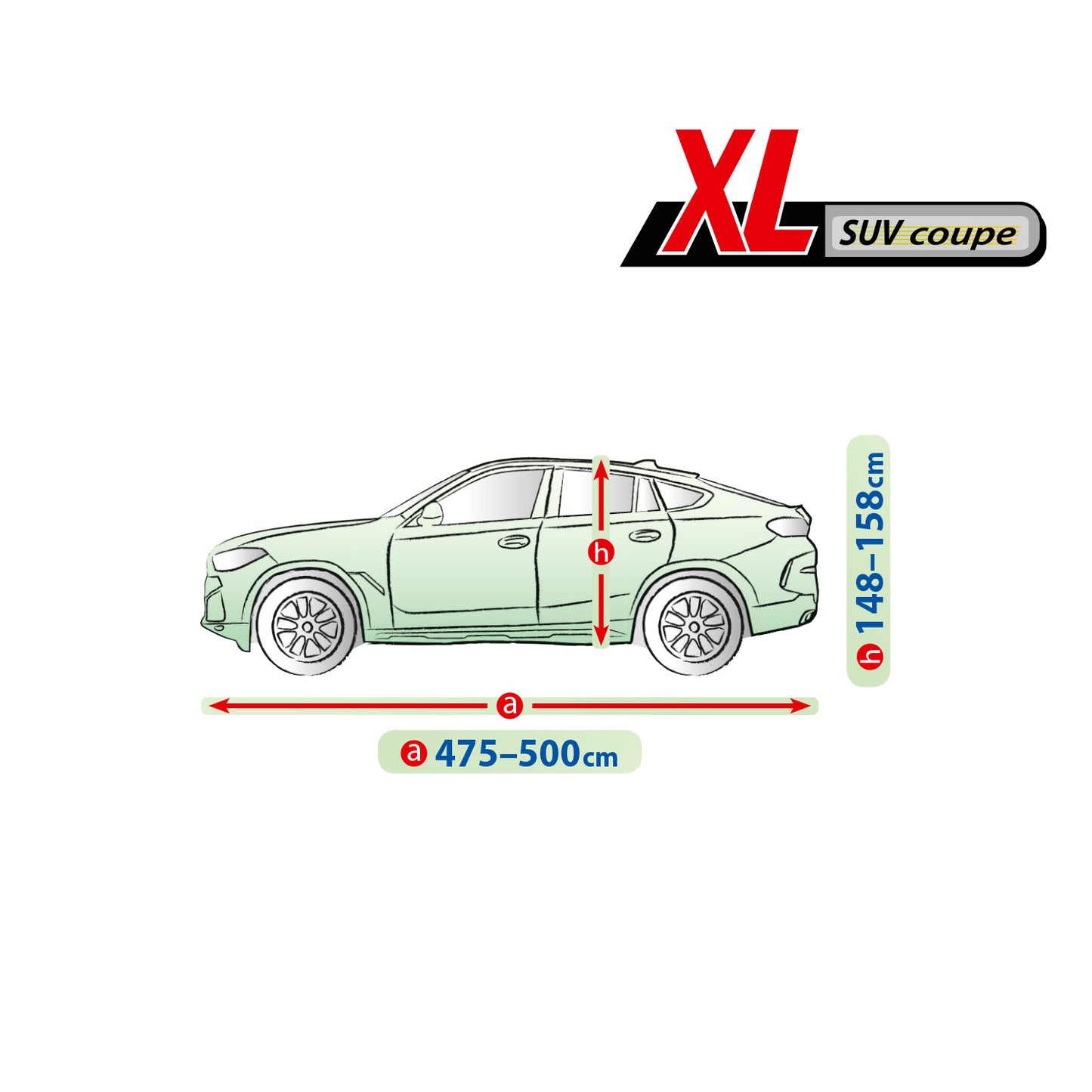 Покривало за кола Kegel Mobile размер XL сиво за SUV Coupe 475-500 см