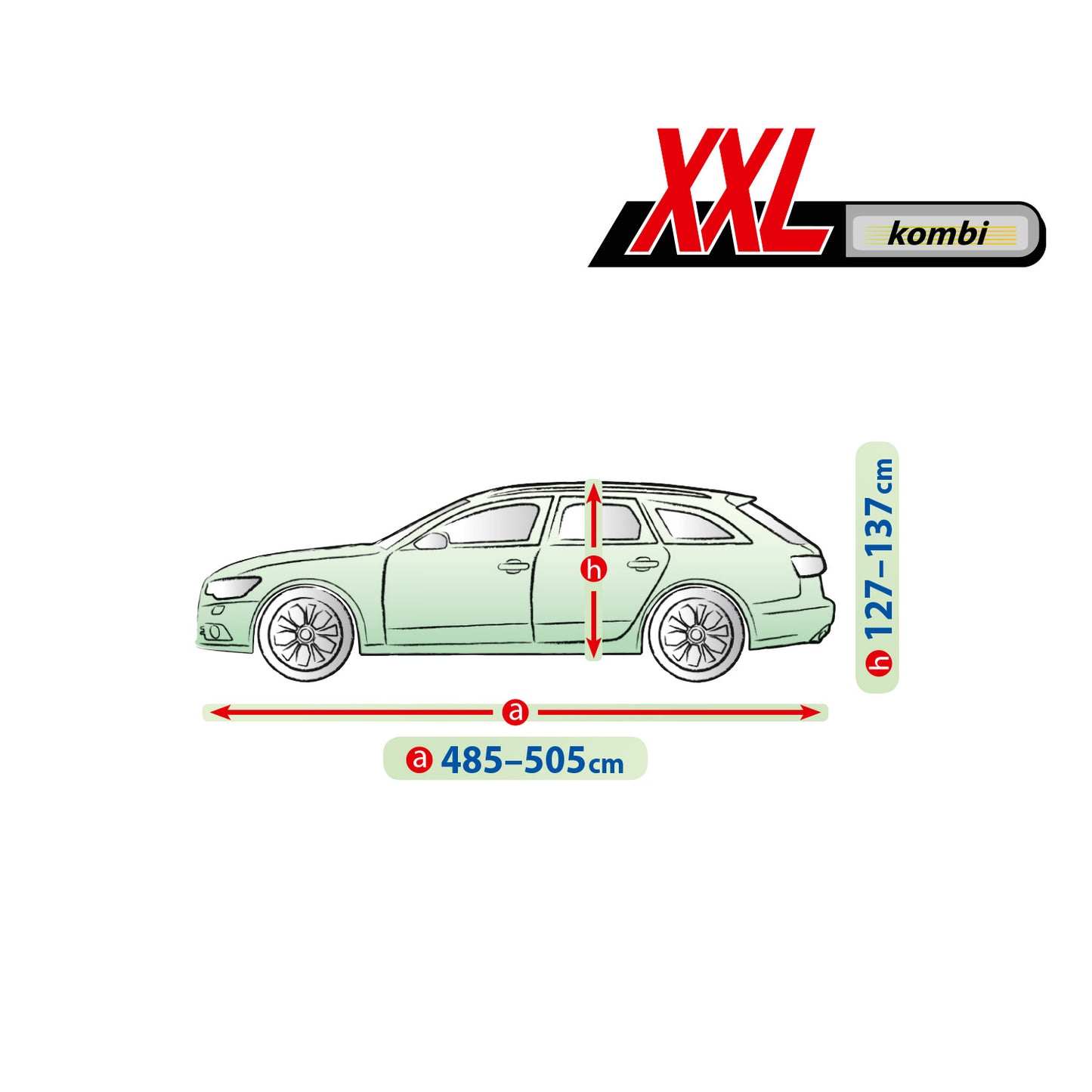 Покривало за кола Kegel Mobile размер XXL сиво за Combi/Комби 485-505 см
