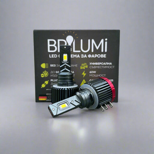 LED система за фарове H15 - PLUG & PLAY - BRILUMI EVOLVE - 60W - CANBUS 6000K