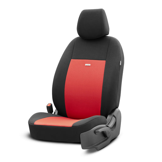 Комплект Тапицерия Selectedfit Flex 104 – Черно/червено, за Предни и Задни Седалки