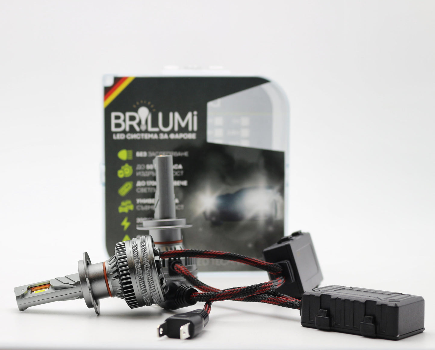 LED крушки H7 BRILUMI ZENITH 200W CANBUS 6000K – Ярка Светлина