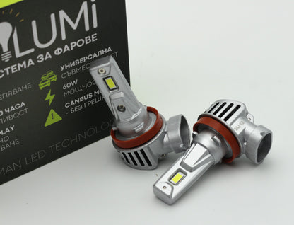 LED система за фарове H8/H9/H11 - PLUG & PLAY - BRILUMI EVOLVE - 60W - CANBUS 6000K