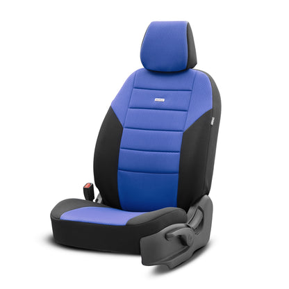 Комплект Тапицерия Selectedfit One 107 – Черно/синьо, за Предни и Задни Седалки