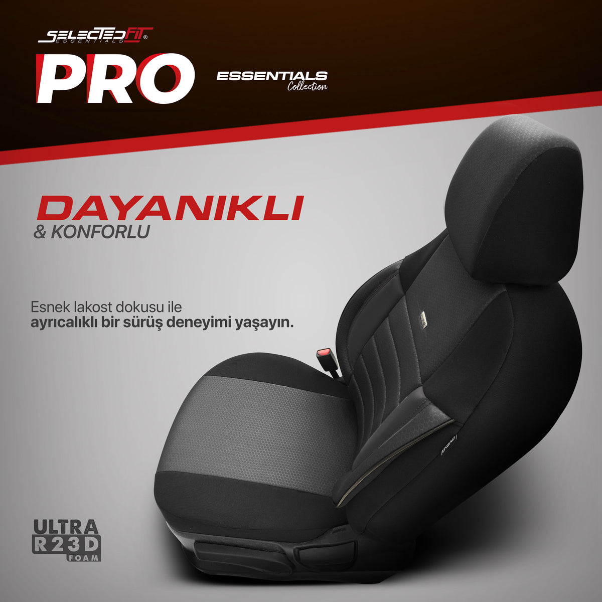 Комплект Тапицерия Selectedfit Pro 101 – Черно, за Предни и Задни Седалки