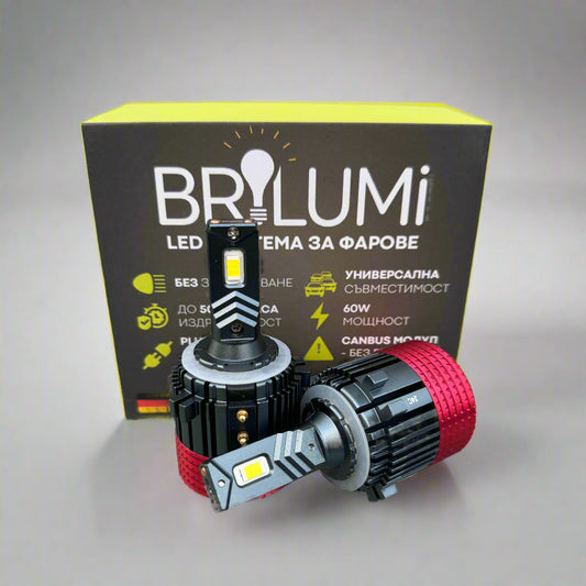 LED система за фарове H7 за VW Golf 6/7/TOURAN/JETTA- PLUG & PLAY - BRILUMI EVOLVE - 60W - CANBUS 6000K