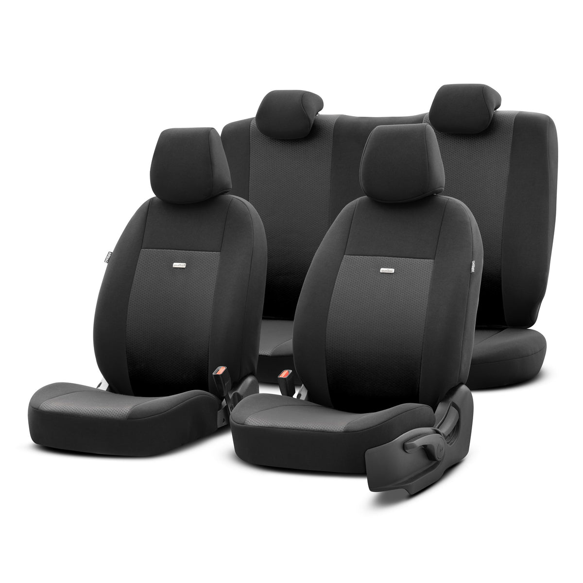 Комплект Тапицерия Selectedfit Flex 101 – Черно, за Предни и Задни Седалки