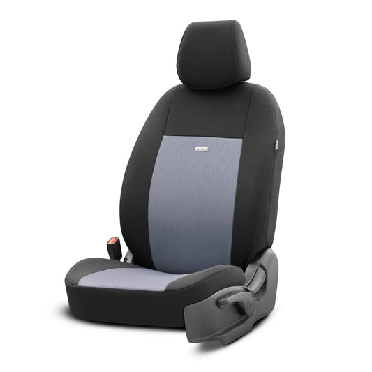 Комплект Тапицерия Selectedfit Flex 102 – Черно/сиво, за Предни и Задни Седалки