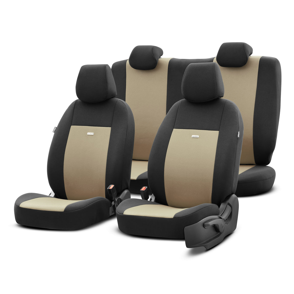 Комплект Тапицерия Selectedfit Flex 103 – Черно/бежово, за Предни и Задни Седалки