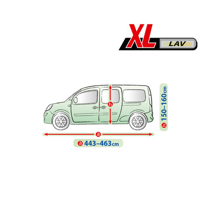 Покривало за кола Kegel Mobile размер XL сиво за VAN/ВАН  443-463 см